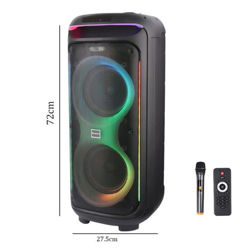 اسپیکر چمدانی بلوتوثی گلکس بیت GS-60میکروفون و ریموت کنترل