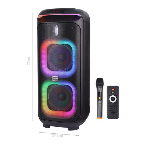 اسپیکر چمدانی بلوتوثی گلکس بیت مدل GS-61 به همراه میکروفون و ریموت کنترل