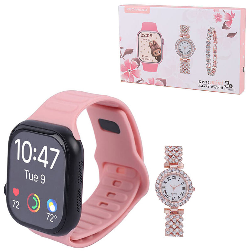 ساعت هوشمند کیگی ویر KW72 Miniیک عدد ساعت عقربه ای زنانه